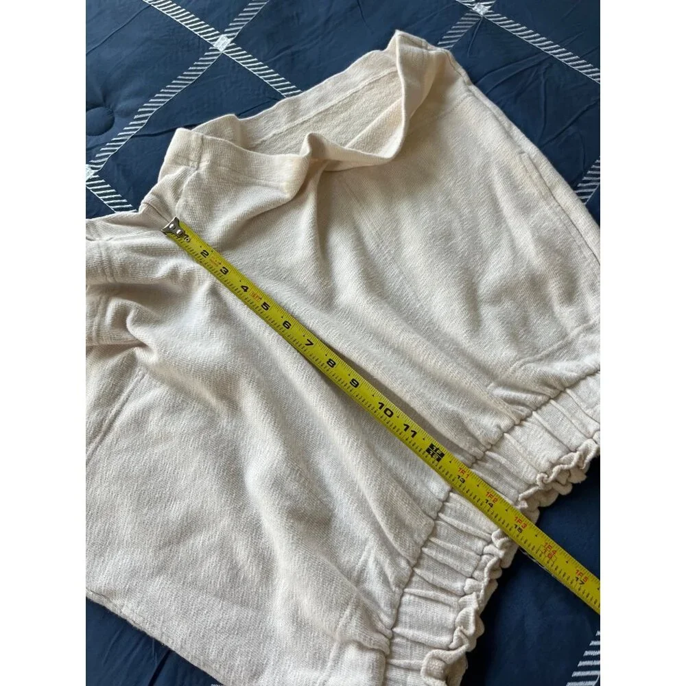 Free People Beach Cotton Linen Blend Shorts Size L - Picture 6 of 9